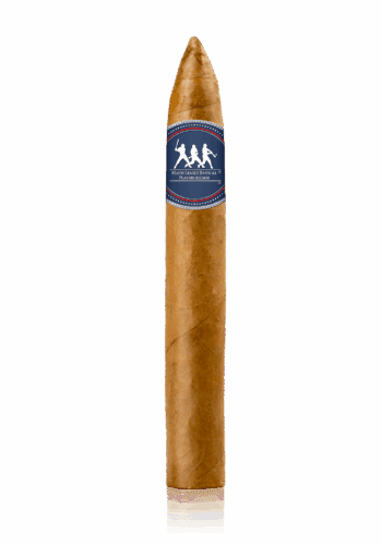 MLBPAA Major League Baseball Players Alumni Association Cigar Line by PAYNE-MASON Cigars Torpedo Golden: 5 year aged Connecticut Natural Shade wrapper gives this cigar it’s silky smooth flavor with nutty aromas. The Torpedo shape and 50 ring gauge provides an easy draw and cool smoke.