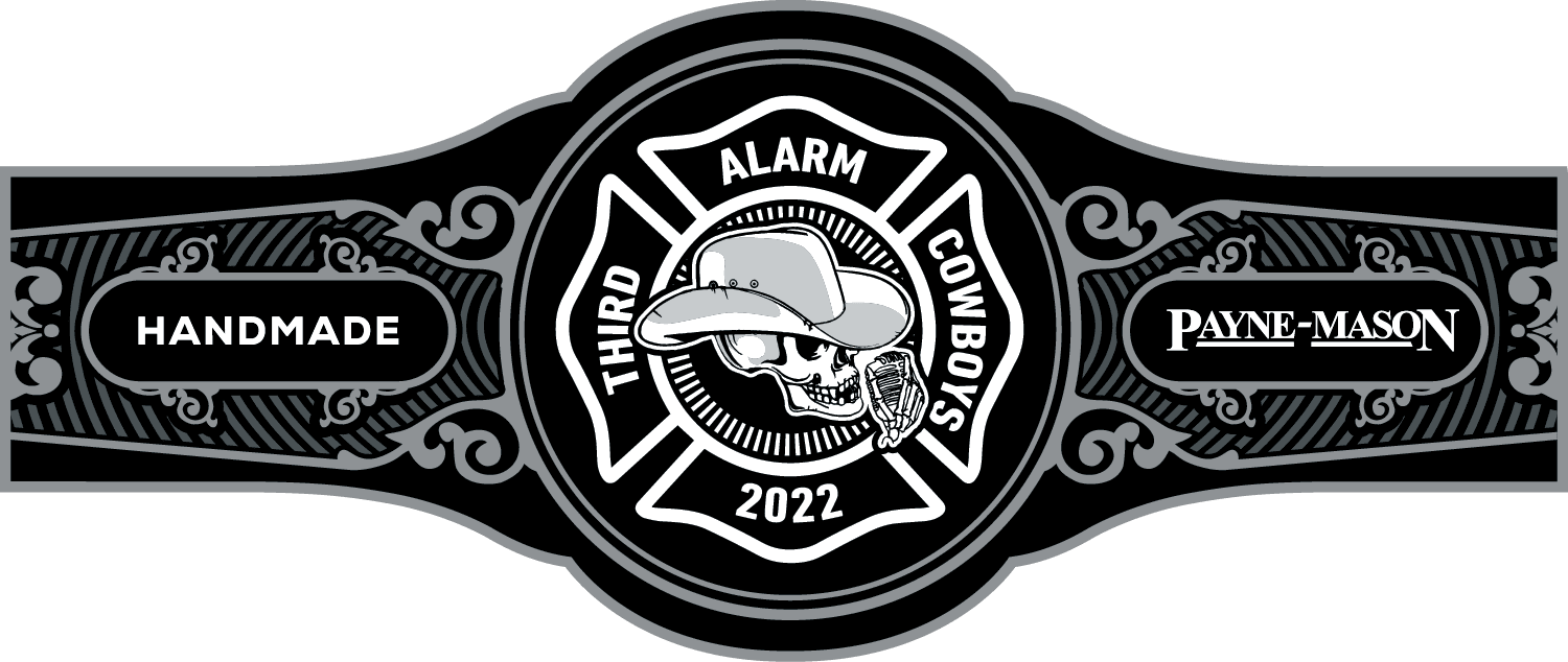 Three Alarm Cowboys Cigar Band | Custom Cigar Band Label by PAYNE-MASON Cigars