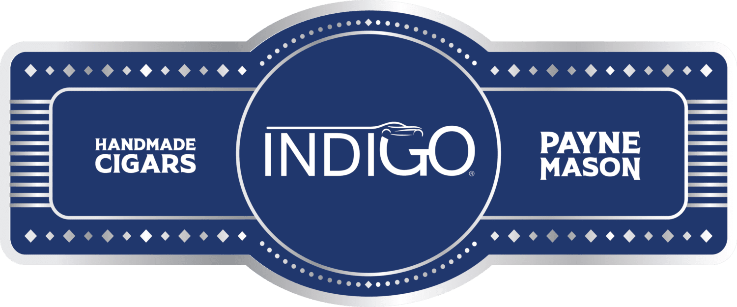 Indigo Auto Group | Custom Cigar Band Label by PAYNE-MASON Cigars